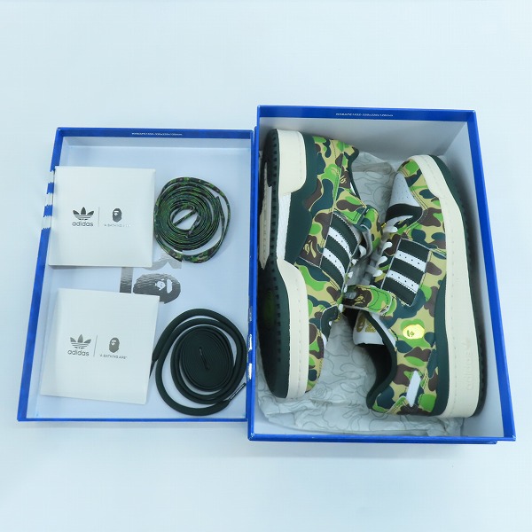 実際に弊社で買取させて頂いたadidas×A BATHING APE/アディダス×アベイシングエイプ Forum 84 Low 30th Anniversary/フォーラム ID4771/26の画像 6枚目
