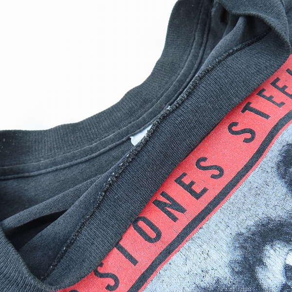 実際に弊社で買取させて頂いたThe Rolling Stones/ローリングストーンズ Budweiser/Steel Wheels North American Tour 1989/80S/ヴィンテージTシャツの画像 4枚目