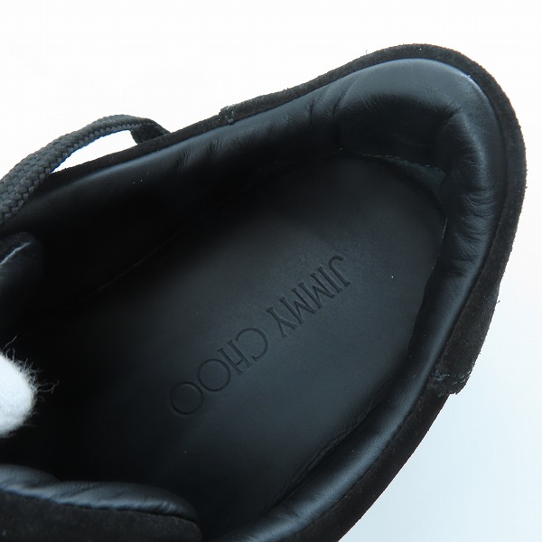 実際に弊社で買取させて頂いたJIMMY CHOO/ジミー チュウ グリッター ラメ ローカットスニーカー/42の画像 4枚目