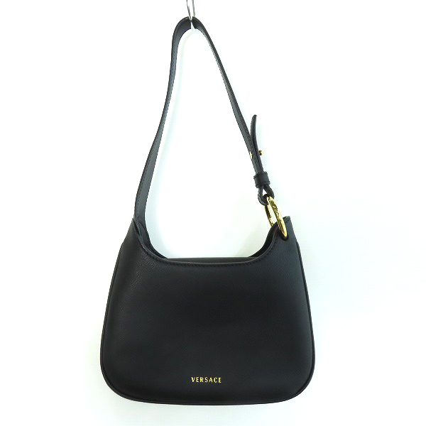 実際に弊社で買取させて頂いたVersace/ヴェルサーチ La Medusa small hobo bag Black/メデューサスモールホーボーバッグ ブラックの画像 1枚目