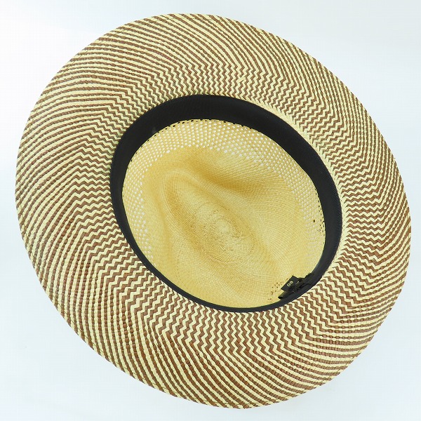 実際に弊社で買取させて頂いたBorsalino/ボルサリーノ 中折れハット リボン/60の画像 5枚目