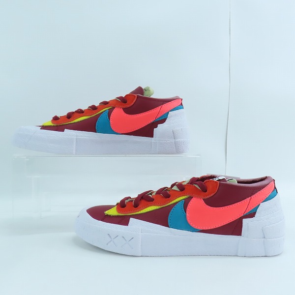 実際に弊社で買取させて頂いた【未使用】NIKE×SACAI×KAWS/ナイキ×サカイ×カウズ BLAZER LOW Team Red DM7901-600/26の画像 3枚目