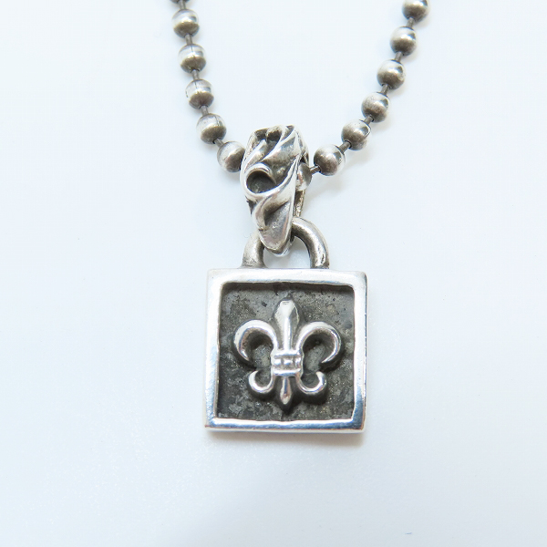 実際に弊社で買取させて頂いたCHROME HEARTS/クロムハーツ フレームド BS フレアチャーム ボールチェーン付の画像 1枚目