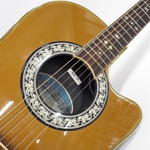 実際に弊社で買取させて頂いた★Ovation Celebrity/オベーション セレブリティ CC157 エレアコ/アコースティックギター/アコギハードケース付 の画像 5枚目