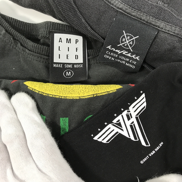 実際に弊社で買取させて頂いた【おまとめ】KISS/キッス VAN HALEN/ヴァンヘイレン THE CLASH/ザ クラッシュ 他 バンドTシャツの画像 2枚目
