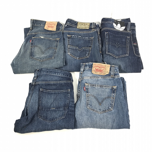 実際に弊社で買取させて頂いた【おまとめ】adidas/アディダス DIESEL/ディーゼル Levi's/リーバイス 他 デニムパンツ