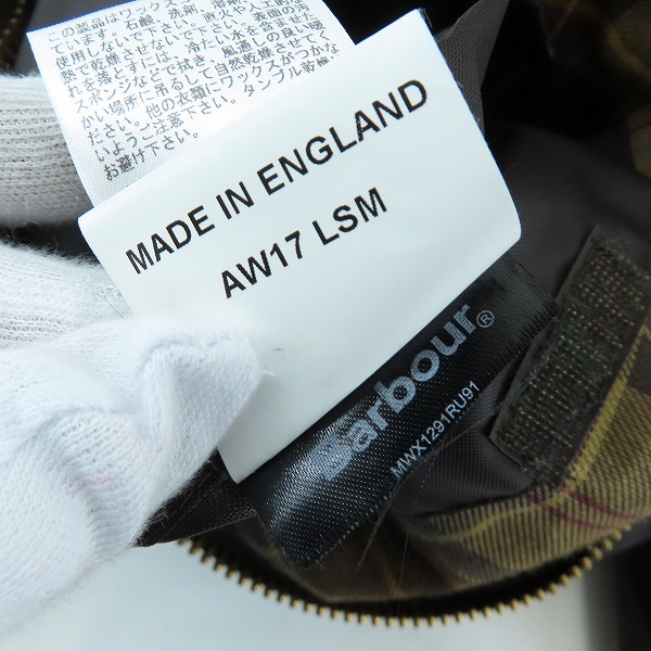 実際に弊社で買取させて頂いたBarbour/バブアー SL BEDALE/ビデイル オイルドジャケット 1702280/36の画像 6枚目