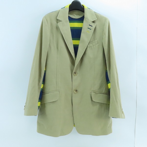 実際に弊社で買取させて頂いたD&G/ディーアンドジー DOLCE&GABBANA/ドルチェ&ガッバーナ 切替テーラードジャケット/32/46の画像 1枚目