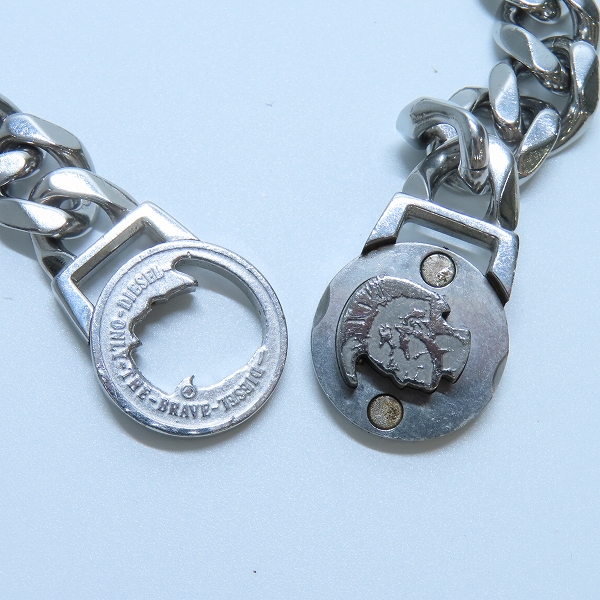 実際に弊社で買取させて頂いたDIESEL/ディーゼル ロゴ 喜平チェーン ブレスレットの画像 4枚目