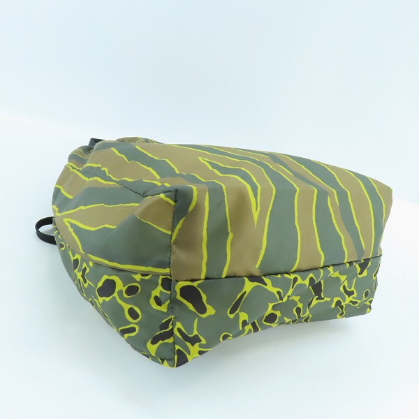 実際に弊社で買取させて頂いたMARNI × PORTER/マルニ × ポーター ジオメトリック ストライプ マイクロリップストップ ハンドバッグの画像 2枚目