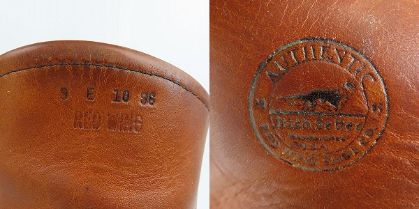 実際に弊社で買取させて頂いたRED WING/レッドウイング 犬タグ ペコス ブーツ/ロングブーツ 00866/9Eの画像 5枚目