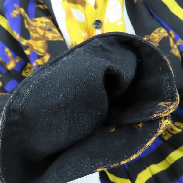 実際に弊社で買取させて頂いたA BATHING APE/アベイシングエイプ 総柄 レーヨンシャツ 001SHH301008X/Lの画像 6枚目