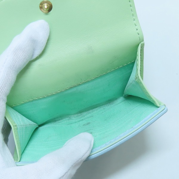 実際に弊社で買取させて頂いたDIOR/ディオール Lady Dior/レディディオール ロータスウォレット 三つ折り財布の画像 5枚目