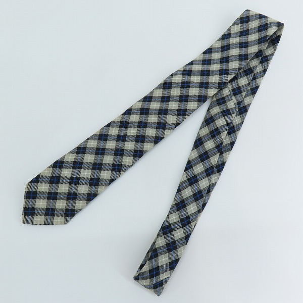 実際に弊社で買取させて頂いたuniform experiment/ユニフォームエクスペリメント ネクタイ チェック/ストライプ 2本セットの画像 1枚目