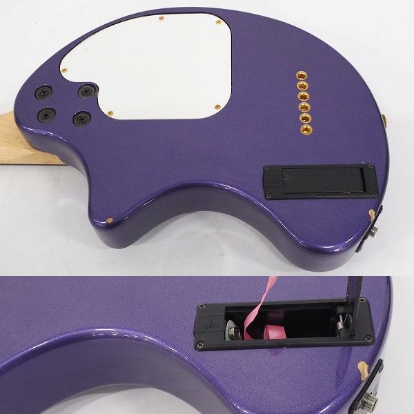 実際に弊社で買取させて頂いた★【難有り】FERNANDES/フェルナンデス ZO-3C ぞうさん ゴールドパーツ アンプ内蔵ギター マッチングヘッド ケース付の画像 7枚目