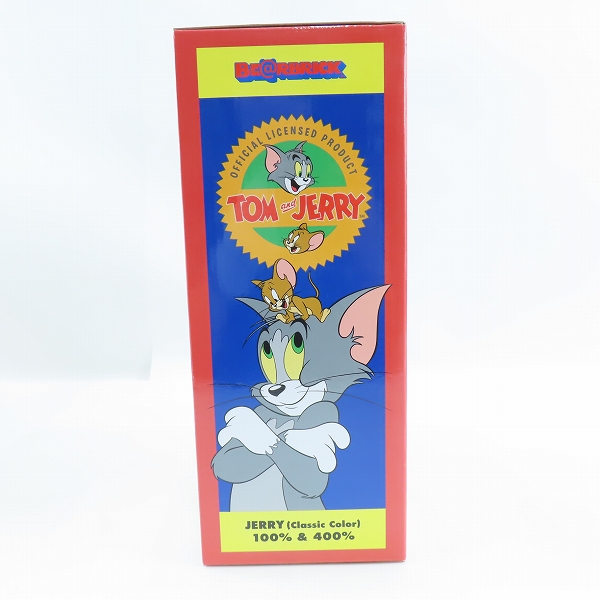 実際に弊社で買取させて頂いた【未開封】MEDICOM TOY/メディコムトイ BE@RBRICK/ベアブリック トムとジェリー ジェリー クラシックカラー 400%＆100%の画像 2枚目