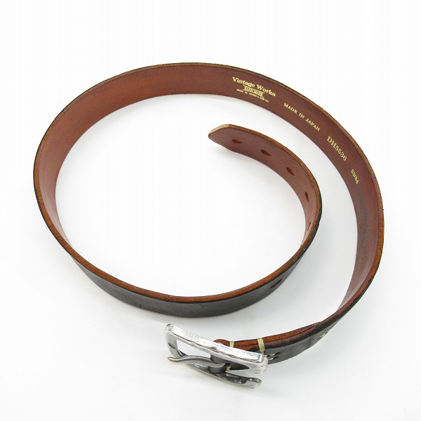 実際に弊社で買取させて頂いたVINTAGE WORKS/ヴィンテージ ワークス レザーベルト DH5536 33/84の画像 8枚目