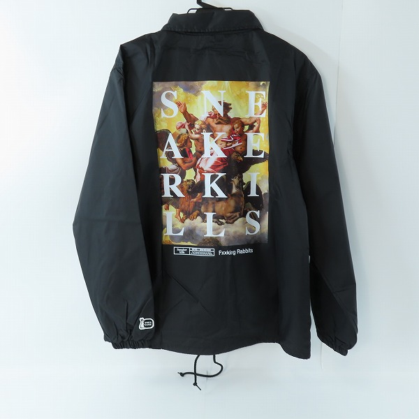 実際に弊社で買取させて頂いた(1)【未使用】FR2 × SNKRDUNK/エフアールツー × スニーカーダンク Angel Coach Jacket Black FRC2905/Lの画像 1枚目