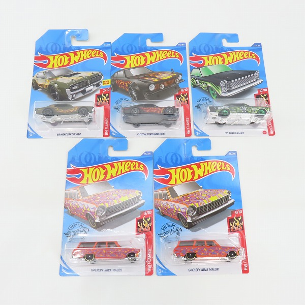 実際に弊社で買取させて頂いた【おまとめ/未開封】Hot Wheels/ホットウィール 68 MERCURY COUGAR/64 CHEVY NOVA WAGON/CUSTOM FORD MAVERICK 他