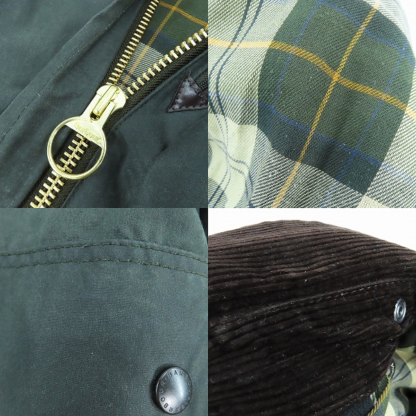 実際に弊社で買取させて頂いたBarbour/バブアー BORDER/ボーダー SL ワックスジャケット/コート 222MWX0534/36の画像 7枚目