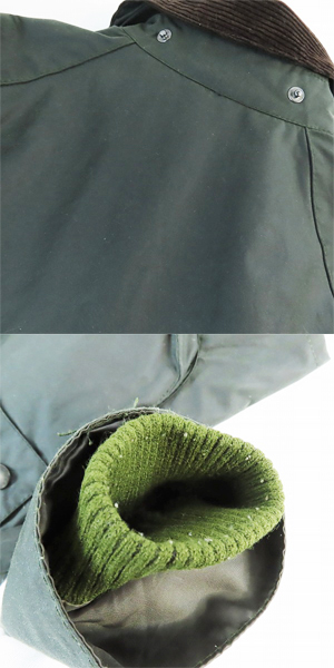 実際に弊社で買取させて頂いたBarbour/バブアー 21AW BEDALE SL オイルドジャケット 2102051/38の画像 9枚目