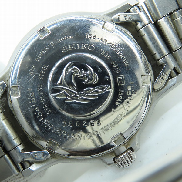 実際に弊社で買取させて頂いたSEIKO/セイコー スキューバ 200M 7N35-6010【動作未確認】の画像 4枚目