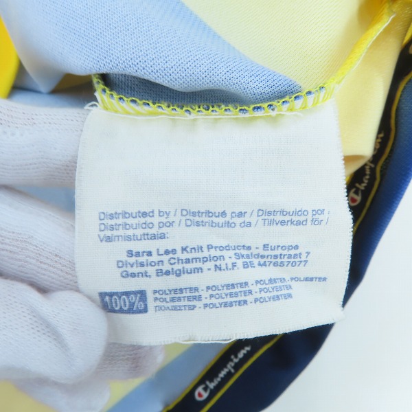 実際に弊社で買取させて頂いたchampion/チャンピオン パルマ・カルチョ1913 半袖ユニフォーム/Mの画像 3枚目