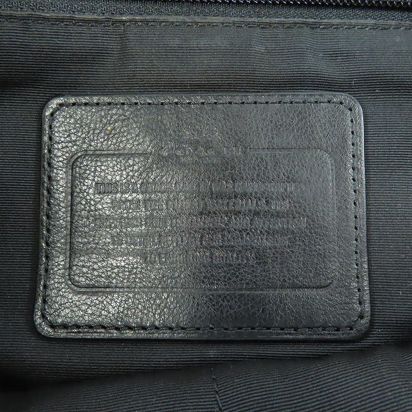 実際に弊社で買取させて頂いたCOACH/コーチ レザー ブリーフケース ブラックの画像 4枚目