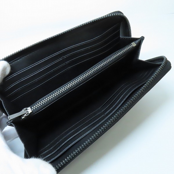 実際に弊社で買取させて頂いたCOACH/コーチ ラウンドジップ/ファスナー 長財布 カーフレザー ブラック 58102の画像 3枚目
