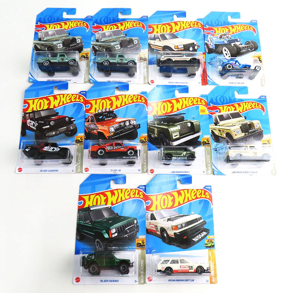 実際に弊社で買取させて頂いた【おまとめ/未開封】Hot Wheels/ホットウィール LAND ROVER SERIES 3 PICKUP/95 JEEP CHEROKEE/TOYOTA LAND CRUISER 80 他