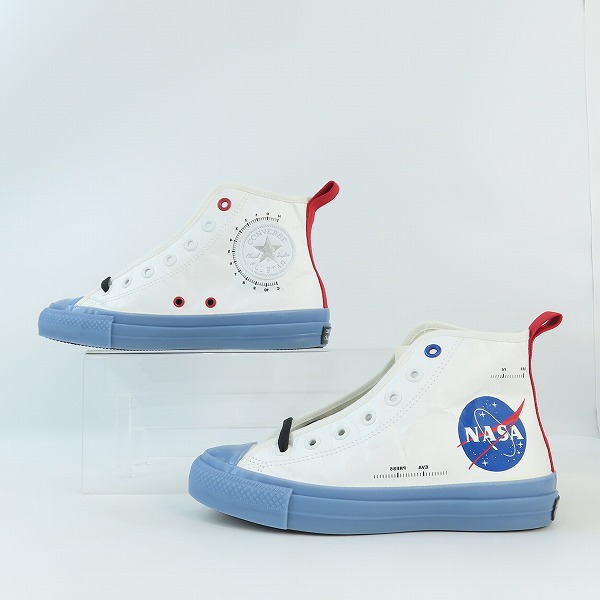 実際に弊社で買取させて頂いた【未使用】CONVERSE/コンバース ALL STAR 100 SPACESUITS HI WHITE スニーカー 1CL818/23.5の画像 3枚目