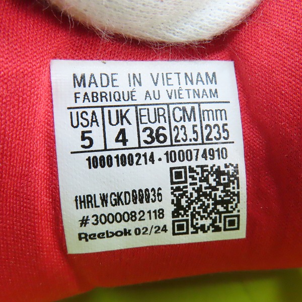 実際に弊社で買取させて頂いた【未使用】Reebok/リーボック INSTAPUMP FURY 94 インスタポンプフューリー 94 100074910 23.5の画像 5枚目