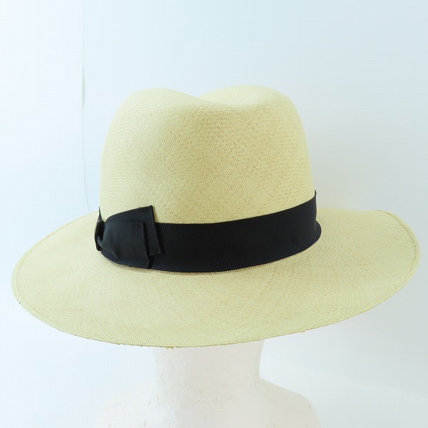 実際に弊社で買取させて頂いたBorsalino/ボルサリーノ 中折れ パナマハット ストローハット 141118-7142の画像 3枚目