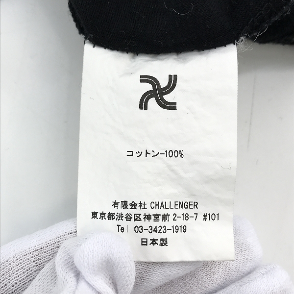 実際に弊社で買取させて頂いたCHALLENGER/チャレンジャー SIGNATURE TEE/シグネチャーロゴ半袖Tシャツ Sの画像 3枚目