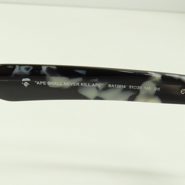 実際に弊社で買取させて頂いたA BATHING APE/アベイシングエイプ メガネフレーム/アイウェア BA13014の画像 6枚目