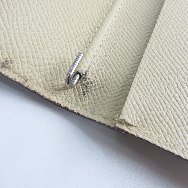 実際に弊社で買取させて頂いたHERMES/エルメス アジェンダヴィジョン レザー手帳カバーの画像 6枚目