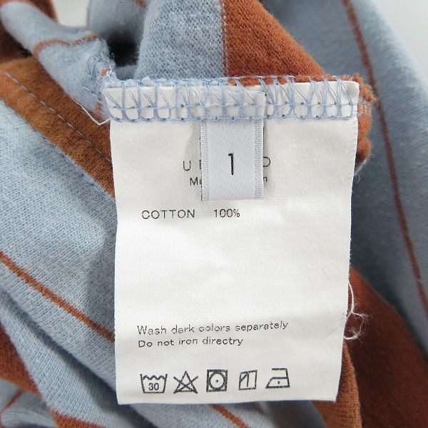 実際に弊社で買取させて頂いたUNUSED/アンユーズド 18AW COTTON BORDER LONG SLEEVE TEE US1513/1の画像 3枚目