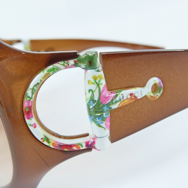 実際に弊社で買取させて頂いたGUCCI/グッチ フラワー柄ホースビット サングラス/アイウェア GG2900の画像 9枚目