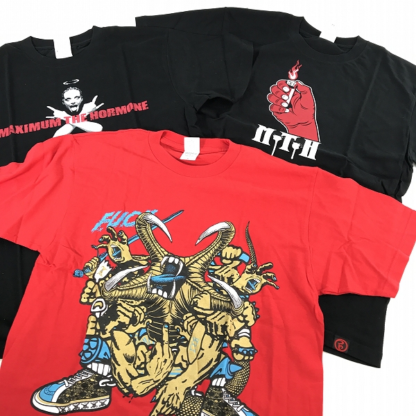実際に弊社で買取させて頂いた【おまとめ】MAXIMUM THE HORMONE/マキシマムザホルモン バンドTシャツ/バンT/Tシャツの画像 1枚目