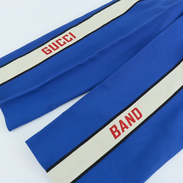 実際に弊社で買取させて頂いたGUCCI グッチ BAND Pleat-Front PANT/サイドライン プリーツ フロントパンツ 568670/44の画像 7枚目