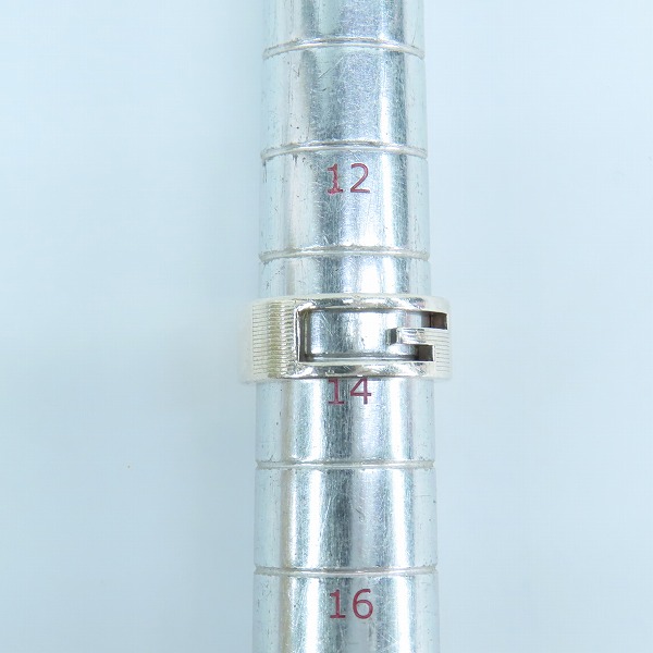 実際に弊社で買取させて頂いたGUCCI/グッチ ブランテッドG Gロゴ リング シルバー 925/13.5号-14号の画像 9枚目