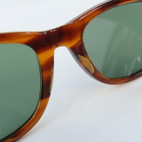 実際に弊社で買取させて頂いたRay-Ban/レイバン B&L/ボシュロム社製 WAYFARER ウェイファーラー サングラス ブラウンの画像 3枚目