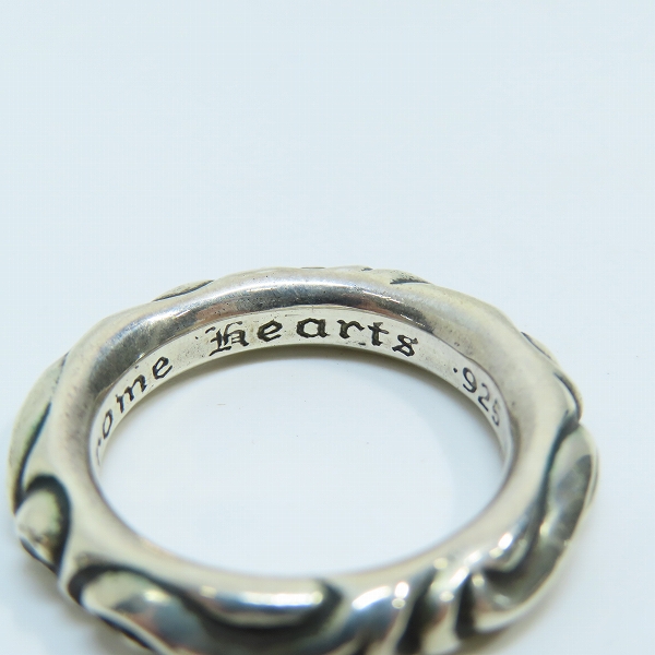 実際に弊社で買取させて頂いたCHROME HEARTS/クロムハーツ スクロールバンドリング /16.5号の画像 7枚目