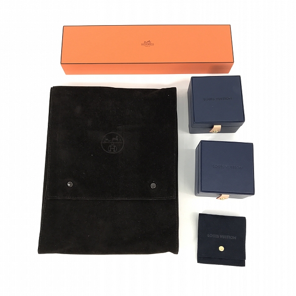 実際に弊社で買取させて頂いた【おまとめ】HERMES/エルメス LOUIS VUITTON/ルイヴィトン ジュエリーケース/空箱/ネックレス用/リング用/ブレスレット用