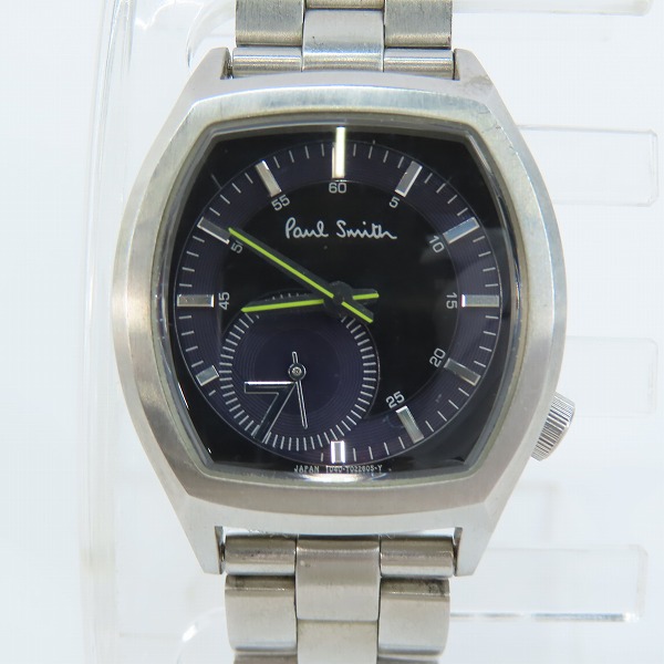 実際に弊社で買取させて頂いたPaul Smith/ポールスミス スモセコ トノー型 レディース 腕時計 1040-T011543【動作未確認】