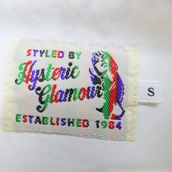実際に弊社で買取させて頂いた【未使用】HYSTERIC GLAMOUR/ヒステリックグラマー ボーリングシャツ 02202AH07/Sの画像 2枚目