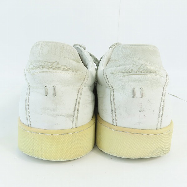 実際に弊社で買取させて頂いたLOUIS VUITTON/ルイヴィトン オフホワイト レザースニーカー BA0046/8 の画像 1枚目