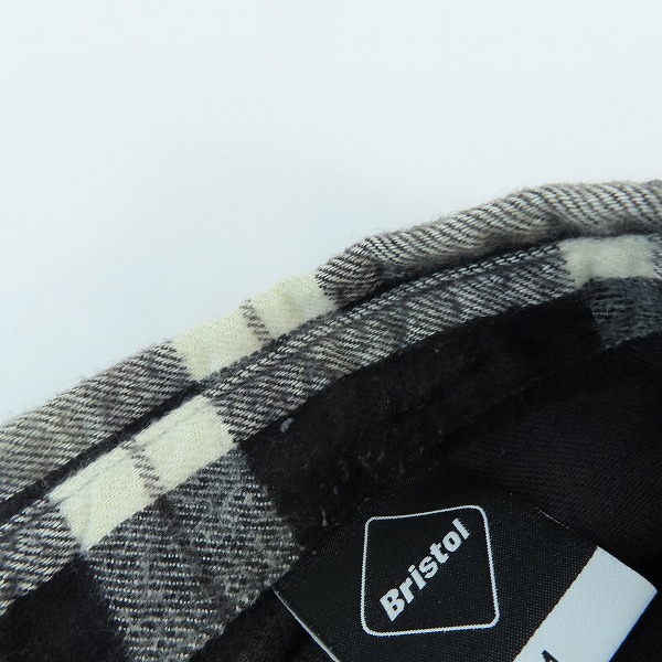 実際に弊社で買取させて頂いたF.C.Real Bristol/レアルブリストル 長袖チェックシャツ ボタンダウン FCRB-170052/Mの画像 6枚目