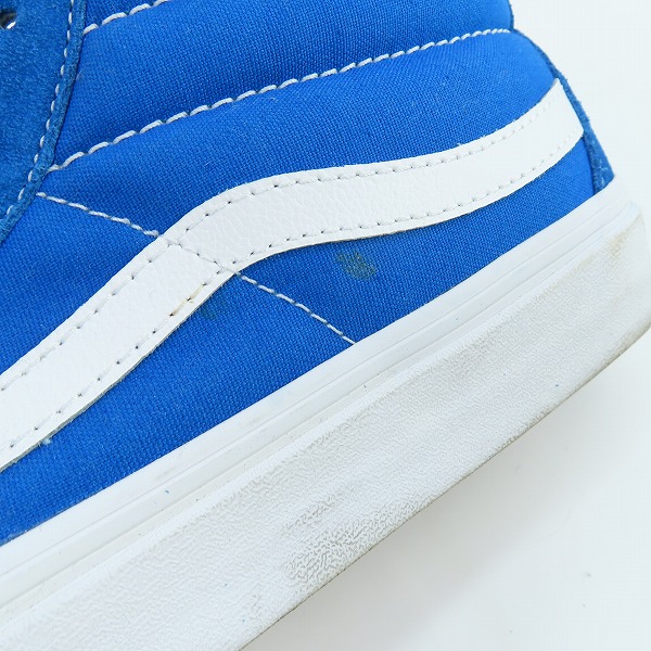実際に弊社で買取させて頂いたVANS/バンズ Sk-8 MID REISSUE/スケートハイ ミッド ブルー 721277/27.5の画像 6枚目