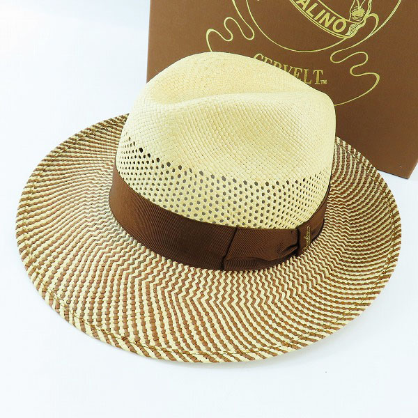実際に弊社で買取させて頂いたBorsalino/ボルサリーノ 中折れハット リボン/60